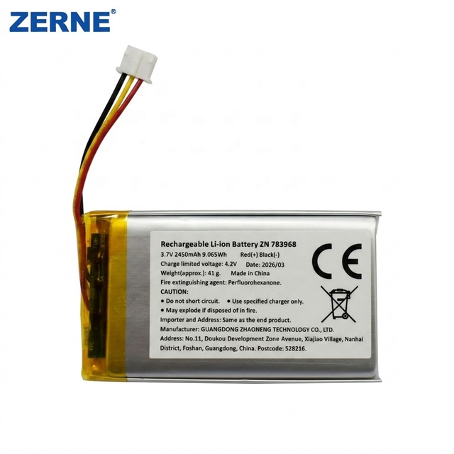 Factory 3.7V 783968 2450mAh Li Polymer Battery for Facial Massager Skin Care Device Rechargeable Lithium Ion Polymer Battery