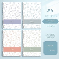 Carnet de planification en cuir PU à spirale imprimé avec logo personnalisé, 100 feuilles, pour usage scolaire