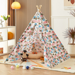 Tenda da <span class=keywords><strong>Campeggio</strong></span> per Bambini a Forma di Tipi Indiano, in Cotone e Canapa, per 1-2 Persone, Quattro Stagioni, Ideale per Picnic - Product Image 2