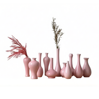 Vase en céramique Jingdezhen fait main, petit, au goût artistique sophistiqué, pour arrangements floraux, nouveau style chinois