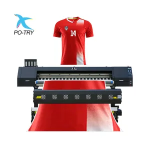 Potry Nieuwe High Speed Levendige Kleur Inkjet Printer Met I3200 Printkop Fluorescerende Warmte-Overdracht Sublimatie Printer