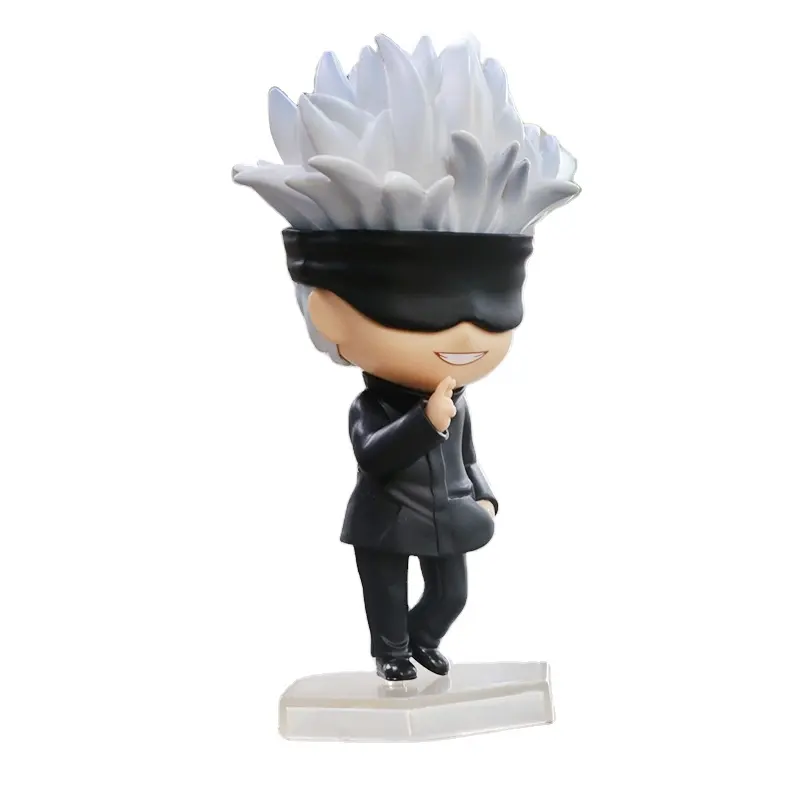 Jujutsu Kaisen Anime Cartoon Figure Q Version Model Toy Gojo Satoru Cool Gift For Boy Fans Toy Figures Doll