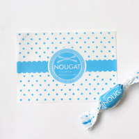 Emballage personnalisé imprimé Bonbon de confiserie Emballage feuille de papier d'emballage de bonbons caramel torsion de revêtement de cire