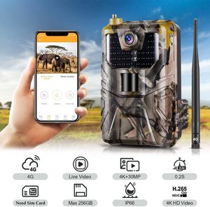 Cámara <span class=keywords><strong>de</strong></span> <span class=keywords><strong>Caza</strong></span> Inalámbrica 4G con Servicio en la Nube, Video en Vivo 4K, 36MP, Visión Nocturna, HC-900Pro - Product Image 5