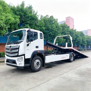 Camión Portacoches de Plataforma Plana Foton Auman 4x2 de 10 Toneladas, Grúa de Plataforma Deslizante de 10t para Tienda 4S - Product Image 5