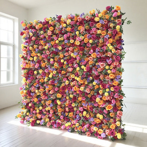 Mới đến 5D siêu thực hoa mẫu đơn hoa nhân tạo tường cho trang trí đám cưới bối cảnh - Product Image 2