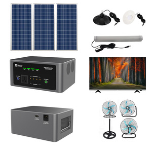 Kit Générateur Solaire Portable Aufiner 500W 1000Wh avec Batterie LiFePO4, Onde Sinusoïdale Pure, pour Maison, avec TV, Ventilateur, Lampe, PV - Product Image 2