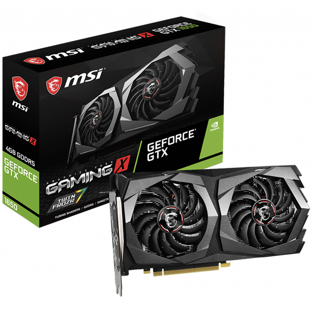 UsedMSI GeForce GTX 1650 GAMING X 4G Graphics Card with 4GB GDRR6 128-Bit Memory