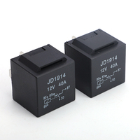 Relais Automobile 12 V 24 V 36 V 48 V 60 V 72 V 40 A 80 A Fixé Arrière 5 Broches, Relais de Conversion 40 A JD1914 12 V CC + Support