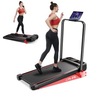 YPOO Incline Foldable <strong>Walking</strong> <strong>Pad</strong> with Handle Bar <strong>Walking</strong> <strong>Pad</strong> Foldable Wireless Folding Treadmill 2 in 1 with Remote Control - Product Image 1
