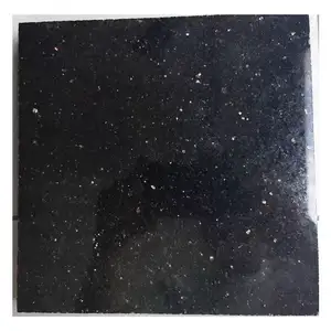 Özelleştirilebilir uygun fiyatlı siyah galaksi desenli granit fayans-cilalı, honlanmış, alevli, su jeti kesim, kumlanmış fırça