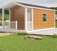 Maison préfabriquée mobile contemporaine en conteneur de 20 pieds, respirante, à assemblage rapide, démontable, en panneaux sandwich d'acier