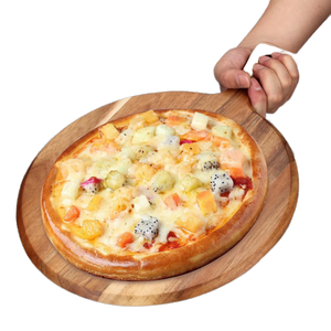 Tabla de cortar de madera ecológica con mango, 2.0 cm de grosor, empaque individual para cocina, para cortar queso y servir - Product Image 1