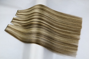 Extensions de cheveux humains balayage 2024, nouveau design, mèches alignées sur les cuticules, cheveux vierges bruts pour les femmes souffrant de perte de cheveux - Product Image 3