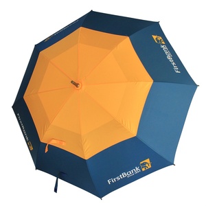 Comercial Auto Aberto Vented Oem Rpet Design Golf Umbrella Custom Logo Duplo Guarda-chuva À Prova D' Água Com Enorme Desconto