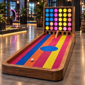 Four in a Row <b>Golf</b> Challenge Portable 9 Hole <b>Mini</b> Course Commercial Putt Game Equipment for Family Entertainment Center Four in - Product Image 5
