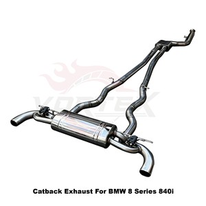 Vortex High Flow Exhaust <b>Back</b> System for BMW 8 Series 840i 2019-2022 Coupe Valvetronic Sound Control - Product Image 2