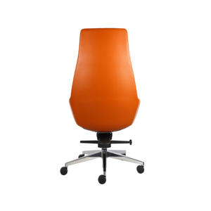 Chaise de bureau pivotante de direction moderne avec fonction de chaise élévatrice en métal chromé en cuir PU pour le travail ou la maison - Product Image 5