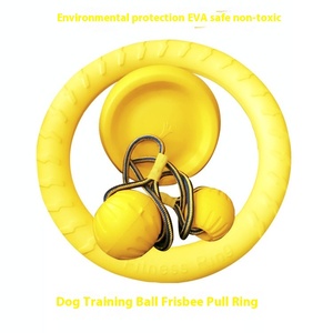 Dayanıklı EVA interaktif daire taşlama köpek oyuncak çevre dostu açık eğitim saç bakımı Pet malzemeleri çantası - Product Image 5