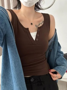 Camisole dos nu en coton côtelé pour femme, débardeur Push-Up à Double rembourrage, respirant, été - Product Image 4