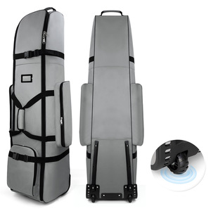 Hot Sale Blank Canvas Oxford Zipper 900 D Golf Outdoor Travel <b>Cart</b> Stand Bags Protector Wheel Big Capacity Customizable Color - Product Image 5