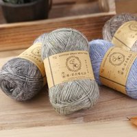 Fil à tricoter en laine acrylique coloré à points pulvérisés, anti-boulochage, fil à tricoter en anneau, fil fantaisie teint mélangé, 10 fils pour le tricot à la main pour bébé
