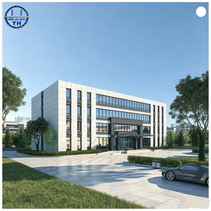 Bâtiment commercial modulaire préfabriqué <span class=keywords><strong>de</strong></span> luxe moderne à structure en acier, immeuble <span class=keywords><strong>de</strong></span> bureaux préfabriqué à plusieurs étages, structure en acier préfabriquée CE ISO - Product Image 1