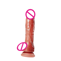 Dildo réaliste à double couche souple pour femme, en silicone liquide simulé, étanche, vibrant, dispositif de masturbation, produits sexuels Amazon