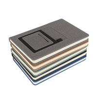 Carnet de notes pratique 2026-2027 en cuir avec couverture personnalisable pour l'école, les études et le travail professionnel