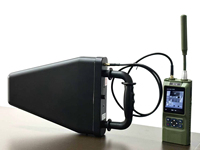 Detektor Drone Genggam Ultra Wideband 100M-8000MHz Jangkauan Jauh 2KM Detektor Drone FPV Genggam untuk Penangkapan UAV