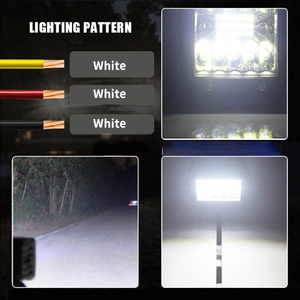 Projecteur et barre lumineuse LED 60W 4 pouces 6000K-6500K 6000 Lumens 12V pour camions/véhicules tout-terrain - Ajustement universel - Product Image 6