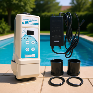 Clorador salino serie EC 12G/H 16000 Gal, sistema generador de cloro para piscinas con fuente de alimentación y accesorios - Product Image 2