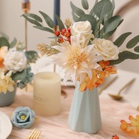Rozen Pioenrozen Hoge Kwaliteit Kunstzijde Bruidsboeketten Decoratie Groothandel Arrangement Bloemstuk Bulk Kunstzijde Bloemen