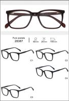 Vente en gros d'usine, plusieurs modèles de montures de lunettes en acétate pur, unisexe, œil de chat, carrées, ovales, montures de lunettes optiques