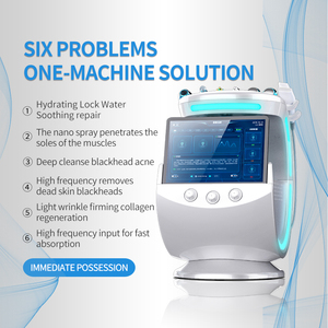 Máquina Facial de Oxígeno 7 en 1 en Oferta, Microdermoabrasión Inteligente con Hielo Azul, Hidrofacial, Analizador de Piel, Equipo para Salón de Belleza y Spa - Product Image 2