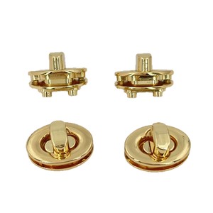 Cierre giratorio de aleación de zinc Haicheng Hardware de 22.8 mm en color oro claro para bolsos, accesorios y ropa. - Product Image 3