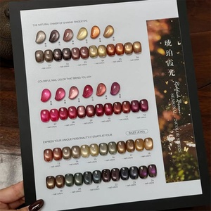 Gel UV pour ongles œil de chat ambre, 24 couleurs, très vendu, 15 ml, flacon, usage professionnel DIY - Product Image 1