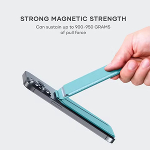 Étui portefeuille magnétique <span class=keywords><strong>en</strong></span> <span class=keywords><strong>cuir</strong></span> PU pour iPhone <span class=keywords><strong>avec</strong></span> support rotatif pliable et pochette pour cartes de crédit - Product Image 5