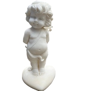 Hand <b>White</b> Marble Baby Jesus Stone Statues of Angels for Cemetery Children's HT-043 Baby Jesus HT-043 - Product Image 1