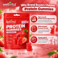 Özel Marka 20g Kas Onarıcı Şekersiz Proteinli Jelibonlar Antrenman Sonrası İyileşme İçin