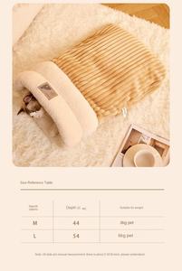 Herbst-Winter Warmes Katzennest Schlafsack mit Lochdesign Dickes Weiches Baumwoll-Samt-Kaschmir-Material Kleines Sicherheitsbett für Haustiere - Product Image 5
