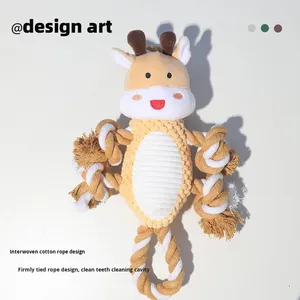 Köpek Pamuk Halat Oyuncak Peluş Oyuncak Çekme Oyuncağı Diş Çıkarma Oyuncağı İnteraktif Oyuncak Çiğneme Oyuncağı Evcil Hayvan Malzemeleri - Product Image 2