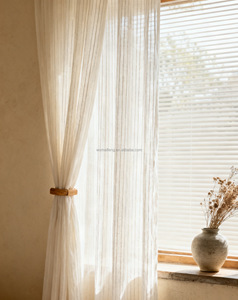 Cortinas Verticales Color Crema Nuevas de 2025, Cortinas Opacas para Protección Solar, para Dormitorio, Ventana de Bahía, Sala de Estar - Product Image 4