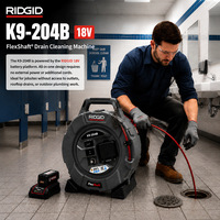 Déboucheur électrique pour canalisations RIDGID K9-204B, câble en acier de 8 mm pour nettoyeurs de canalisations et machines de nettoyage de tuyaux