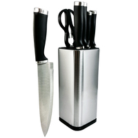Ensemble de couteaux de cuisine en acier inoxydable, 7 pièces