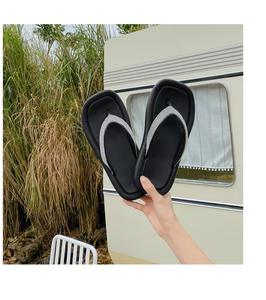 รองเท้าแตะผู้หญิงแฟชั่นฤดูร้อน สไตล์อินเทรนด์ รุ่นใหม่ ใส่สบาย พื้นนิ่ม ดีไซน์หรูหรา ประดับคริสตัล - Product Image 6