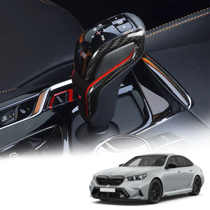 Shasha oto iç parçaları BMW için karbon Fiber araba vites topuzu yan çerçeve <span class=keywords><strong>m</strong></span>-serisi M5 X3M X4M 2017-2024 - Product Image 6