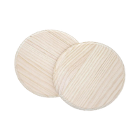 Plaque ronde épaisse en bois de pin poli vierge, écologique, pour bricolage, centre de table, porte-manteau pour la fête des pères, Noël