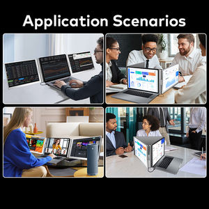 Monitor Triple IPS de 14 Pulgadas para Portátil, Venta Directa de Fábrica, Alimentación y Video USB C para Edición y Trading en Oficina - Product Image 5