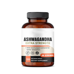 Hữu Cơ Halal giấy chứng nhận tự nhiên <span class=keywords><strong>Ashwagandha</strong></span> chiết xuất viên nang tinh khiết thảo dược bổ sung ashwaganda - Product Image 1